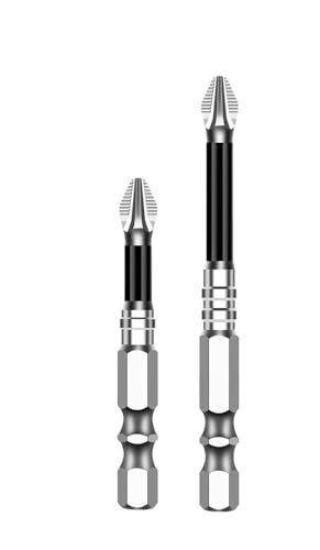 FEFHFKZCZZ K5 Rutschfester Bit mit hoher Härte S2 Starker magnetischer 5A Schwarzer rutschfester Kreuzkopf-Bohrer-Elektroschraubendreher-Bit(50L 70L) von FEFHFKZCZZ