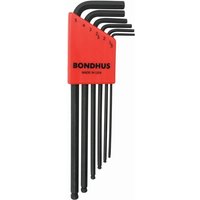 Fegemu - Set mit 6 Winkelschlüsseln Kugelspitze in metrisch 1,5-5mm Bondhus 10946 von FEGEMU