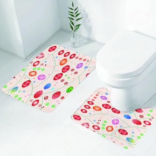 FEHWI Badematten Set 2-teilig, Badematten und WC Vorleger rutschfest & Waschbar,Laterne, Bunte Neujahrsdekorative chinesische Laternen Feier Urlaub Kunstwerk,Luxus Dicke Mikrofaser Badezimmerteppich FEHWI Badematten Set 2-teilig, Badematten und WC Vorleger rutschfest & Waschbar,Laterne, Bunte Neujahrsdekorative chinesische Laternen Feier Urlaub Kunstwerk,Luxus Dicke Mikrofaser Badezimmerteppich von FEHWI