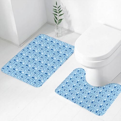FEHWI Badematten Set 2-teilig, Badematten und WC Vorleger rutschfest & Waschbar,Niederländische, Natur- und Architekturelemente der Niederlande in den Farben,Luxus Dicke Mikrofaser Badezimmerteppich FEHWI Badematten Set 2-teilig, Badematten und WC Vorleger rutschfest & Waschbar,Niederländische, Natur- und Architekturelemente der Niederlande in den Farben,Luxus Dicke Mikrofaser Badezimmerteppich von FEHWI