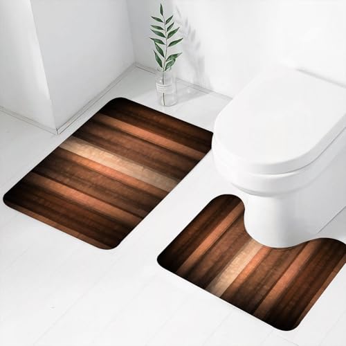 FEHWI Badematten Set 2-teilig, Badematten und WC Vorleger rutschfest & Waschbar,Orange Kupfer und blass Pfirsich abstrakten Hintergrund,Luxus Dicke Mikrofaser Badezimmerteppich FEHWI Badematten Set 2-teilig, Badematten und WC Vorleger rutschfest & Waschbar,Orange Kupfer und blass Pfirsich abstrakten Hintergrund,Luxus Dicke Mikrofaser Badezimmerteppich von FEHWI