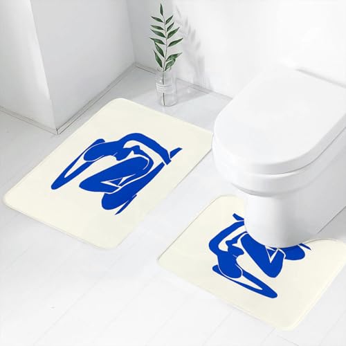 FEHWI Badematten Set 2-teilig, Badematten und WC Vorleger rutschfest & Waschbar,Weibliche Körperstruktur. Matisse-Stil. Pastelltöne. Design für Tapeten, Wand,Luxus Dicke Mikrofaser Badezimmerteppich FEHWI Badematten Set 2-teilig, Badematten und WC Vorleger rutschfest & Waschbar,Weibliche Körperstruktur. Matisse-Stil. Pastelltöne. Design für Tapeten, Wand,Luxus Dicke Mikrofaser Badezimmerteppich von FEHWI