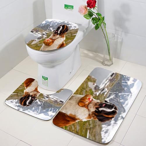 FEHWI Badezimmerteppich 3 Teil Mikrofaser -Saugbad Teppichpolster für Dusche,Badewanne und Toilette,Maschine waschbar,Hunde und Berge sind beides wunderschöne Geschenke, die Gott Uns gemacht hat FEHWI Badezimmerteppich 3 Teil Mikrofaser -Saugbad Teppichpolster für Dusche,Badewanne und Toilette,Maschine waschbar,Hunde und Berge sind beides wunderschöne Geschenke, die Gott Uns gemacht hat von FEHWI