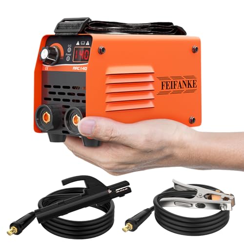 FEIFANKE ARC140 Ultra Mini Inverter Schweißgerät – 140 A IGBT DC Elektroden Schweißgerät mit Lift TIG, LED-Anzeige, Anti-Stick, 210 x 130 x 90 mm von FEIFANKE
