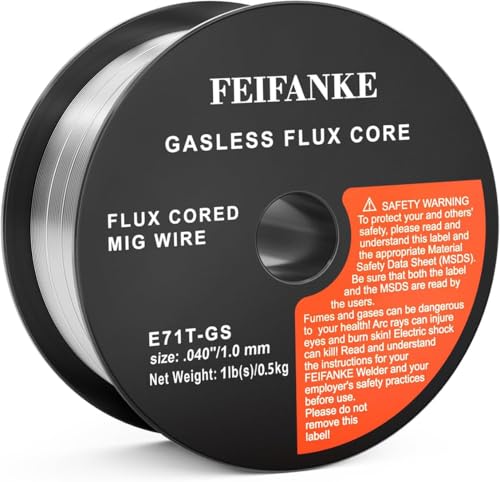 FEIFANKE Fülldraht Ohne Gas 1.0MM 0.5KG E71T-GS Universal Schweißdraht MIG MAG Drahtrolle von FEIFANKE