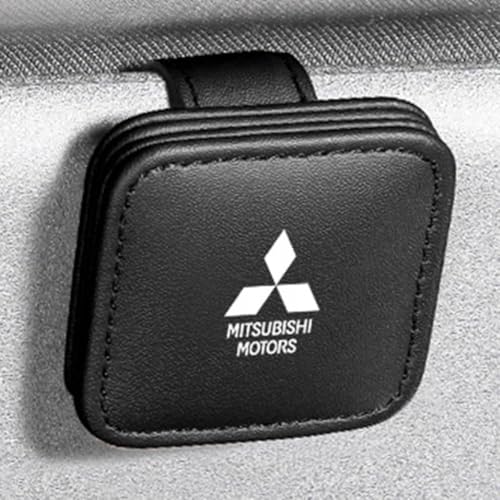 FEIHUAJIANIAN Auto Brillenhalterung für Mitsubishi Eclipse Cross PHEV Hybrid 2021 2022 2023+, Auto Sonnenbrillenhalter für Auto-Sonnenblende Brillenclip Interieur-Zubehör,Bla-ck von FEIHUAJIANIAN