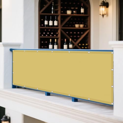 Sonnensegel 210 x 330 cm Rechteckig Wasserdicht 98% UV Schutz Wiederverwendbar Sonnennetz Vielen Größen mit Spannseilen für Balkon Garten Terrasse, Creme Farben Sonnensegel 210 x 330 cm Rechteckig Wasserdicht 98% UV Schutz Wiederverwendbar Sonnennetz Vielen Größen mit Spannseilen für Balkon Garten Terrasse, Creme Farben von FEIJUAND
