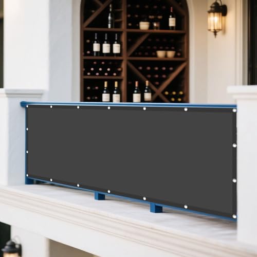 Sonnensegel 220 x 380 cm Rechteckig Wasserdicht 98% UV Schutz Wiederverwendbar Sonnennetz Vielen Größen mit Spannseilen für Balkon Garten Terrasse, Dunkelgrau Sonnensegel 220 x 380 cm Rechteckig Wasserdicht 98% UV Schutz Wiederverwendbar Sonnennetz Vielen Größen mit Spannseilen für Balkon Garten Terrasse, Dunkelgrau von FEIJUAND