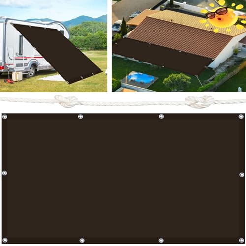 Sonnensegel Rechteckig 260 x 370 cm Sonnensegel Sonnenschutz Windschutz Feuchtigkeitsbeständig für Garten Terrasse Balkon, Braun Sonnensegel Rechteckig 260 x 370 cm Sonnensegel Sonnenschutz Windschutz Feuchtigkeitsbeständig für Garten Terrasse Balkon, Braun von FEIJUAND