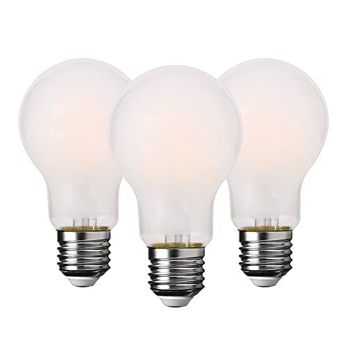 FEILEMAN E27 LED Light Bulb Warmweiss, 40W Matt Filament E27 Bulb 3000K, 4W 440LM Nicht Dimmbar A60 Vintage Classic Edison LED Lampe Birne, 3 Stück von FEILEMAN