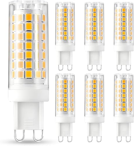 FEILEMAN G9 LED Dimmbar Lampe Glühbirne 7W 70W Halogen Äquivalent Lampe G9 Bi Pin Sockel, No Flicker Flimmerfrei 6er Warmweiß 2700K AC230V 360°Ausstrahlungswinkel FEILEMAN G9 LED Dimmbar Lampe Glühbirne 7W 70W Halogen Äquivalent Lampe G9 Bi Pin Sockel, No Flicker Flimmerfrei 6er Warmweiß 2700K AC230V 360°Ausstrahlungswinkel von FEILEMAN