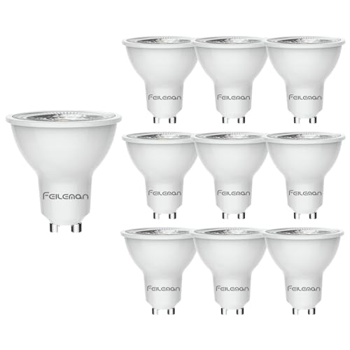 FEILEMAN GU10 LED Lampe Warmweiss 8W Spotlight 3000K, GU10 spot 38° Abstrahlwinkel Nicht Dimmbar 650LM 220-240v Gu10 LED Reflektorlampen Ersetzt 80W Halogenlampen,10 Stück FEILEMAN GU10 LED Lampe Warmweiss 8W Spotlight 3000K, GU10 spot 38° Abstrahlwinkel Nicht Dimmbar 650LM 220-240v Gu10 LED Reflektorlampen Ersetzt 80W Halogenlampen,10 Stück von FEILEMAN
