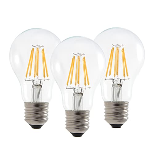 FEILEMAN Glühbirne E27 LED Ultraeffiziente, 4W=60W Label A 4000K Neutralweiß, 840Lm Nicht Dimmbar A60 Vintage Filament Energy-Saving Light Bulbs, 3 Stück von FEILEMAN