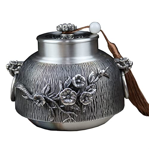 Custom Pet Urn Beerdigung Feuerbestattung Reines Zinn 97% Bleifreies Zinn Handgeschnitzt Schön Relief Tierurne von FEILIV
