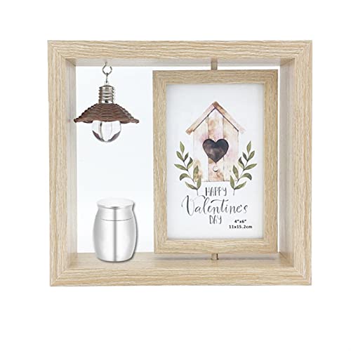 FEILIV 1PC Fotorahmen Urnenglashalter Memorial Mini Für Menschliche Haustierasche Beerdigung Aufbewahrungsbox Tierurne(3) von FEILIV