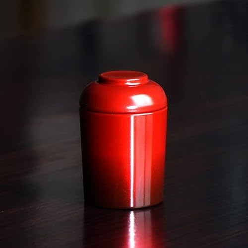 FEILIV Gold/Schwarze Edelstahl Urnen Haustiere Hunde Katze Vögel Maus Einäscher Asche Urne Andenkensschatulle Columbarium Tierurne(Red) von FEILIV