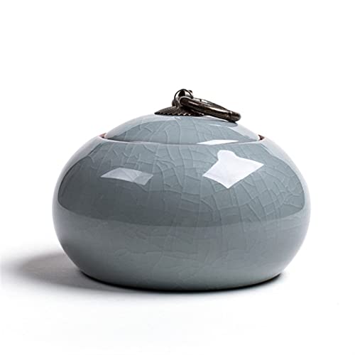 FEILIV Handgefertigte Haustierurne Keramik Kleine Hunde Katzen Kaninchen Kleintiere Gedenkurne Asche Bestattungsurne Andenken Tierurne(3) von FEILIV