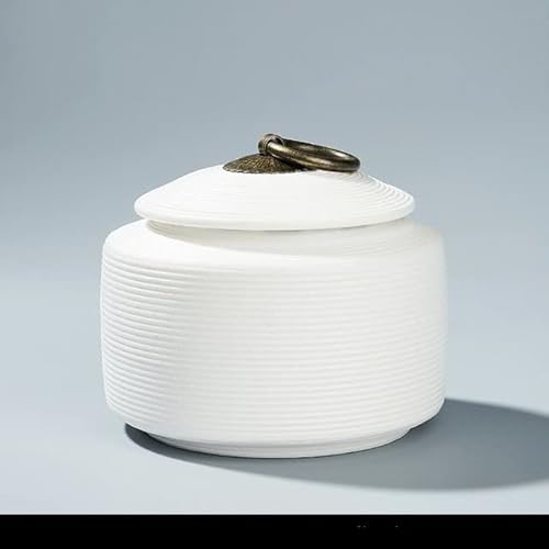 FEILIV Pet Urn for Dogs Cats Ashes Keepsake Memorial Box Funeral Set Burial Urns for Cremated Remains Ash Vial Adult Funeral Urn Pet Cat and Dog Urn 0665 Tierurne(White,S) von FEILIV