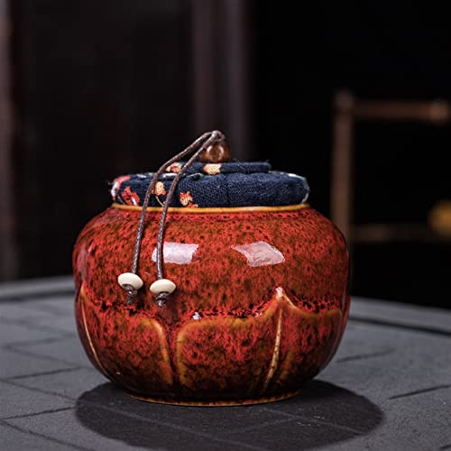 FEILIV Pet Urn for Dogs Cats Ashes Keepsake Memorial Box Funeral Set Burial Urns for Cremated Remains Ash Vial Adult Funeral Urn Pet Cat and Dog Urn 12436 Tierurne(Red) von FEILIV