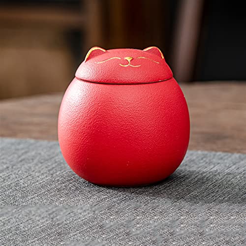 FEILIV Pet Urn for Dogs Cats Ashes Keepsake Memorial Box Funeral Set Burial Urns for Cremated Remains Ash Vial Adult Funeral Urn Pet Cat and Dog Urn 1523 Tierurne(Red) von FEILIV