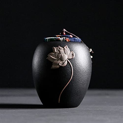 FEILIV Pet Urn for Dogs Cats Ashes Keepsake Memorial Box Funeral Set Burial Urns for Cremated Remains Ash Vial Adult Funeral Urn Pet Cat and Dog Urn 26002 Tierurne(Black) von FEILIV