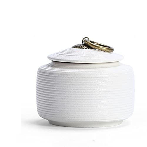 FEILIV Pet Urn for Dogs Cats Ashes Keepsake Memorial Box Funeral Set Burial Urns for Cremated Remains Ash Vial Adult Funeral Urn Pet Cat and Dog Urn 27515 Tierurne(White,S) von FEILIV