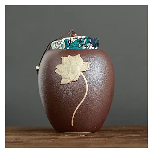 FEILIV Pet Urn for Dogs Cats Ashes Keepsake Memorial Box Funeral Set Burial Urns for Cremated Remains Ash Vial Adult Funeral Urn Pet Cat and Dog Urn 70608 Tierurne(Brown) von FEILIV
