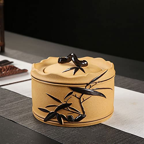 FEILIV Pet Urn for Dogs Cats Ashes Keepsake Memorial Box Funeral Set Burial Urns for Cremated Remains Ash Vial Adult Funeral Urn Pet Cat and Dog Urn 7797 Tierurne(Yellow,L) von FEILIV