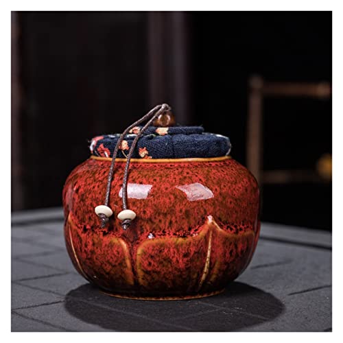 FEILIV Pet Urn for Dogs Cats Ashes Keepsake Memorial Box Funeral Set Burial Urns for Cremated Remains Ash Vial Adult Funeral Urn Pet Cat and Dog Urn 86893 Tierurne(Red) von FEILIV