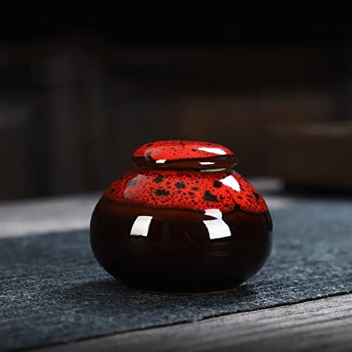 FEILIV Pet Urn for Dogs Cats Ashes Keepsake Memorial Box Funeral Set Burial Urns for Cremated Remains Ash Vial Adult Funeral Urn Pet Cat and Dog Urn 93058 Tierurne(Red) von FEILIV