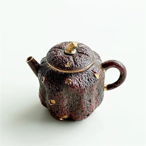 Teeservice Antiker Alter Steinschlamm-Kürbistopf 115 Ml Handgefertigt Rost Rotgold Teekanne Haushalts-Teekocher Wasserkocher Mit Teesieb Teezeremonie-Geschenk Teetassen-Set Teeservice Antiker Alter Steinschlamm-Kürbistopf 115 Ml Handgefertigt Rost Rotgold Teekanne Haushalts-Teekocher Wasserkocher Mit Teesieb Teezeremonie-Geschenk Teetassen-Set von FEILIV