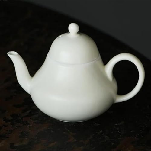 Teeservice Chinesische Tee-Set Dekoration Japanische Topf Haushalt Tee Maker Wasserkocher Mit Ball Loch 120 Ml Retro Honeyed Weiß Ton Keramik Teekanne Teetassen-Set von FEILIV