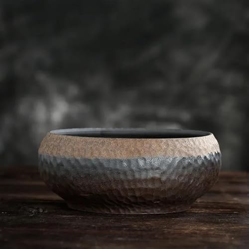Teeservice Große Keramik-Tasse Waschendes Jianshui-Teeblatt-Teeset Antikes Frühes Brennendes Hammermuster Grobes Keramik-Teebecken Teetassen-Set von FEILIV