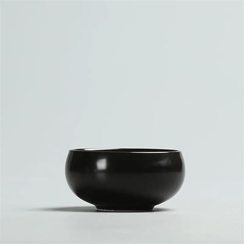 Teeservice Haushalt Einfache Tragbare Kreative Mini Runde Tee Tasse Chinesische Keramik Schwarz Kleine Kungfu Werkzeuge Schüssel Teetassen-Set(G) von FEILIV