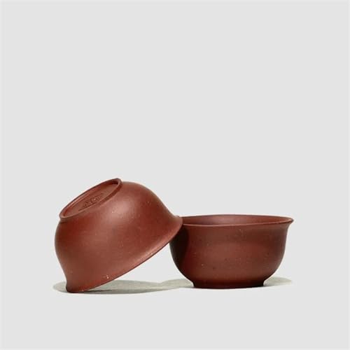 Teeservice Haushalt Tee-Set Zubehör Anti-verbrühungen Wärme Tee Tasse Lila Sand Handgemachte Kleine Teetassen-Set(A) von FEILIV