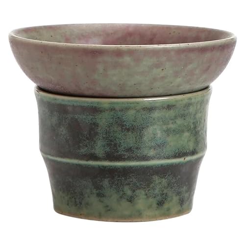 Teeservice Keramik-Teeset-Zubehör Teetasse Teekanne Sieb Im Ofen Gebacken Revitalisierender Filter Teesieb Gaze Teeblattfilter Teetassen-Set von FEILIV