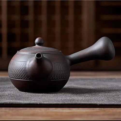 Teeservice Kleine Teekanne Tee-Set Jianshui Lila Sandtopf Keramik Kung-Fu-Teekanne Handgefertigte Teebereiter Teetassen-Set(E) von FEILIV