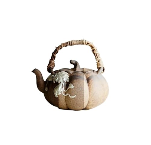 Teeservice Kürbis-Hebebalken-Topf, Teekocher, Kung-Fu-Werkzeug, 170 Ml, Retro-Teekanne Aus Rohem Erz, Altem Felsschlamm, Reines Handbemaltes Silber Teetassen-Set von FEILIV