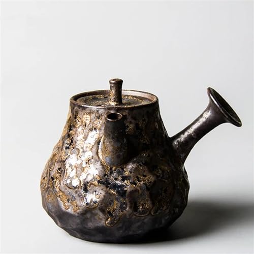Teeservice Milch Oolong Tee Tie Guan Yin Jasmin Teegeschirr Typ Vintage Teekanne Teezeremonie Set Vergoldete Keramik Wasserkocher Teetassen-Set von FEILIV