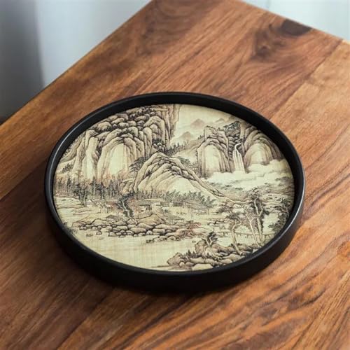 Teeservice Teematte Chinesischen Stil Schnell Trocknend Wasserabsorbierend Keramik Teetablett Kung Fu Tee Untersetzer Teezeremonie Tisch Set Zubehör Teetassen-Set(G) von FEILIV