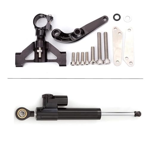 Ersatzteile Für Kawasaki Für Ninja ZX14R ZZR1400 ZZR 1400 ZX-14R 2006-2020 CNC Fiber Carbon Lenkung Dämpfer Stabilisator Halterung Montage Kit Modifikationsteile(Complete Kit 7) von FEILIVCI