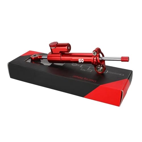 FEILIVCI Ersatzteile CNC Universal Motorrad Einstellbare Lenkung Dämpfer Stabilisator Für A&prilia RS50 1999 2000 2001 2002 2003 2004 2005 Modifikationsteile(RS50 Red red) von FEILIVCI