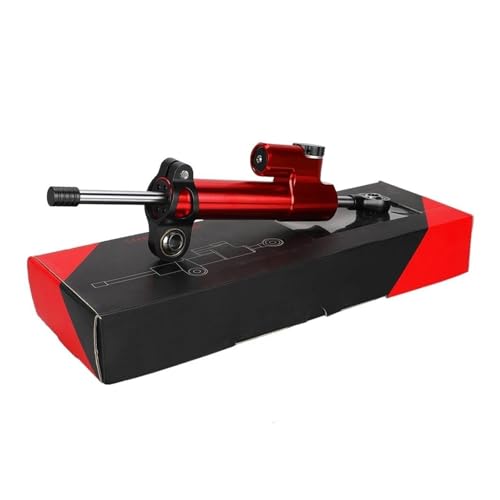 FEILIVCI Ersatzteile CNC Universal Motorrad Einstellbare Lenkung Dämpfer Stabilisator Für A&prilia RS50 1999 2000 2001 2002 2003 2004 2005 Modifikationsteile(Red Black) von FEILIVCI