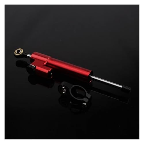 FEILIVCI Ersatzteile Einstellbarer Motorraddämpfer Universal-Lenkungsdämpfer CNC-Aluminiumlegierung 256 Mm Lenkungsdämpfer Modifikationsteile(Red) von FEILIVCI