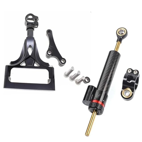 FEILIVCI Ersatzteile Für Kawasaki Z1000 Z750 2003 2004 2005 2006 2007 2008 2009 CNC Motorrad Stabilisator Lenkung Dämpfer Montage Halterung Unterstützung Kit Modifikationsteile(Set 19) von FEILIVCI