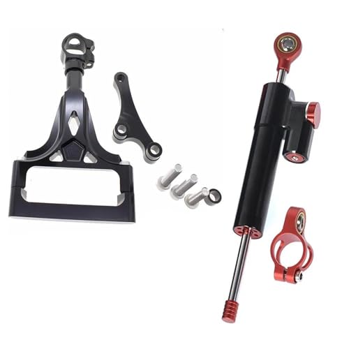 FEILIVCI Ersatzteile Für Kawasaki Z1000 Z750 2003 2004 2005 2006 2007 2008 2009 CNC Motorrad Stabilisator Lenkung Dämpfer Montage Halterung Unterstützung Kit Modifikationsteile(Set 7) von FEILIVCI
