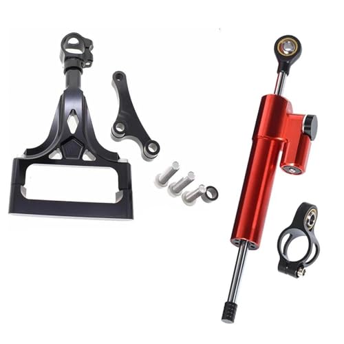 FEILIVCI Ersatzteile Für Kawasaki Z1000 Z750 2003 2004 2005 2006 2007 2008 2009 CNC Motorrad Stabilisator Lenkung Dämpfer Montage Halterung Unterstützung Kit Modifikationsteile(Set 9) von FEILIVCI