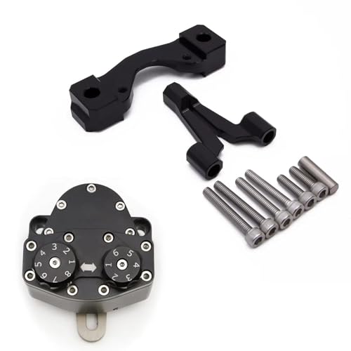 FEILIVCI Ersatzteile Für Surron Für Sur-Ron Für Ultra Bee Lenkungsdämpfer CNC-Motorradstabilisator Lenkungsdämpfer-Montagehalterungssatz Modifikationsteile(A Set) von FEILIVCI