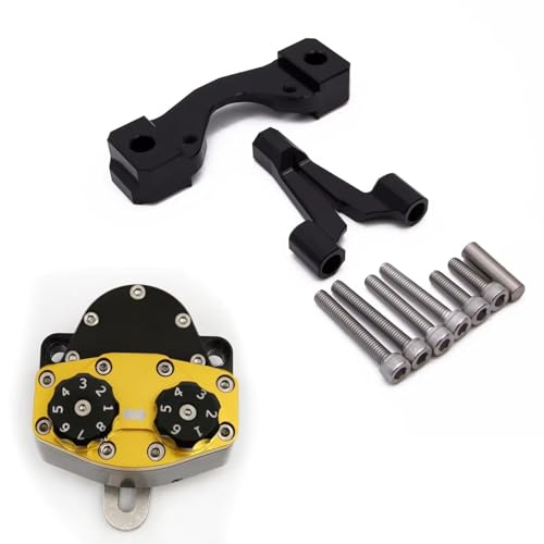FEILIVCI Ersatzteile Für Surron Für Sur-Ron Für Ultra Bee Lenkungsdämpfer CNC-Motorradstabilisator Lenkungsdämpfer-Montagehalterungssatz Modifikationsteile(B Set) von FEILIVCI