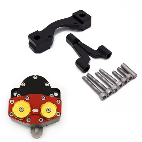 FEILIVCI Ersatzteile Für Surron Für Sur-Ron Für Ultra Bee Lenkungsdämpfer CNC-Motorradstabilisator Lenkungsdämpfer-Montagehalterungssatz Modifikationsteile(C Set) von FEILIVCI